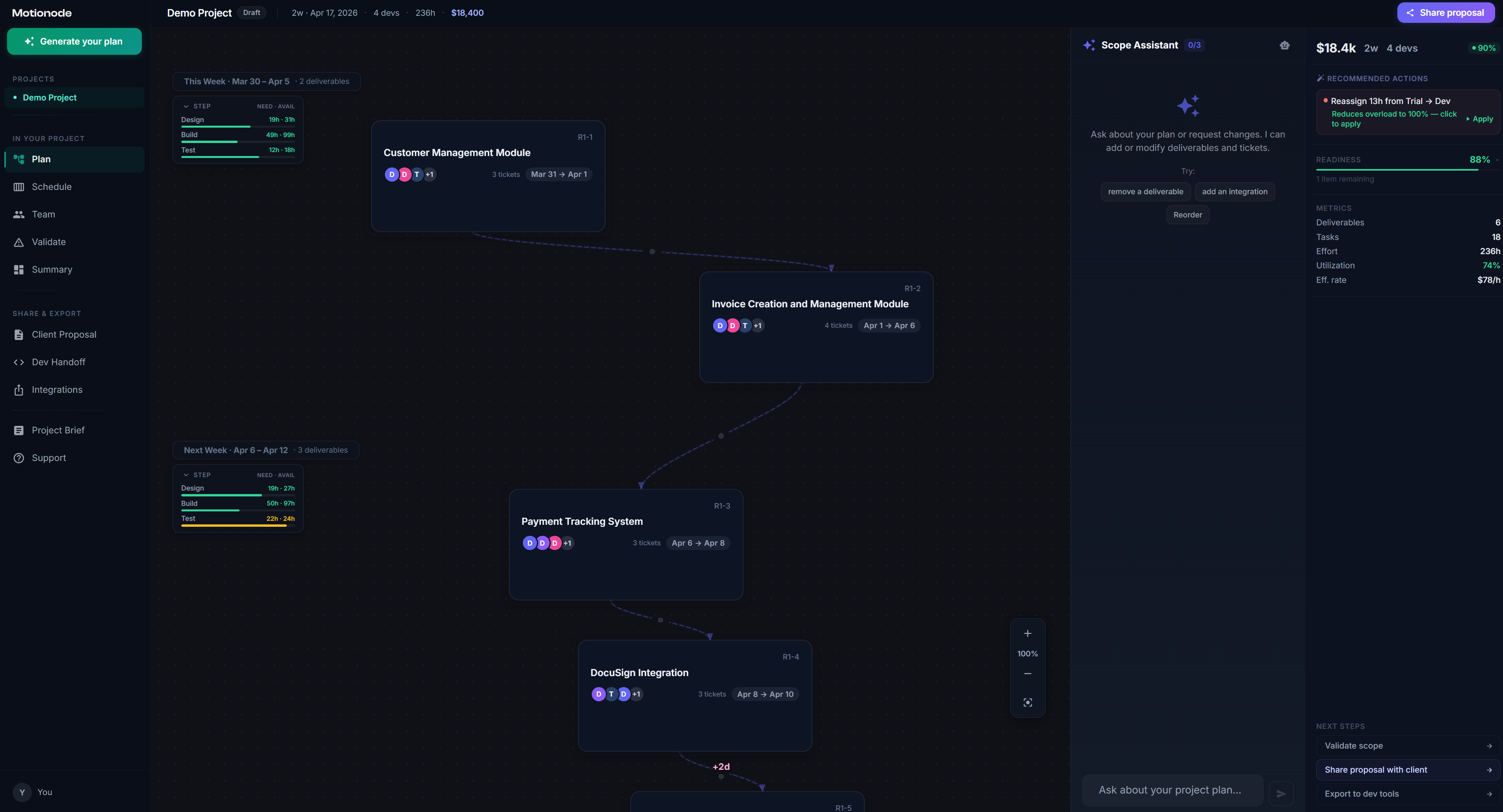 PRD to tickets tool screenshot 1